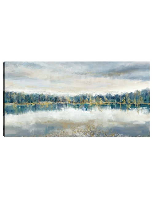 Cuadro decorativo Lujo junto al lago técnica mixta Cuadros Jr Lagos
