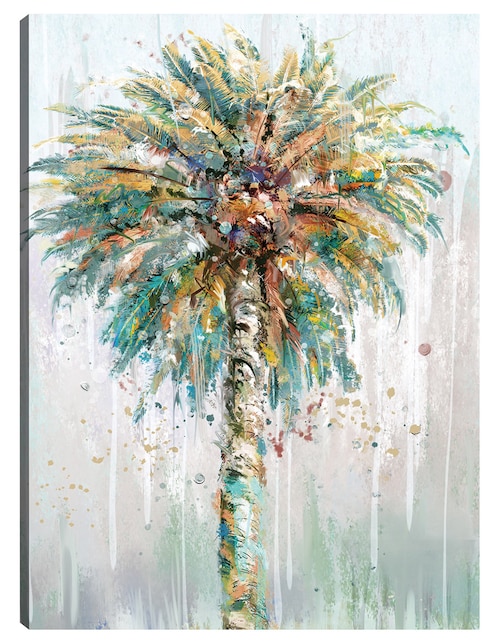 Cuadro decorativo Palma de estudio técnica mixta Trópico 1