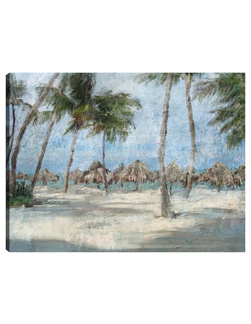 Cuadro decorativo Paseo por la playa técnica mixta Trópico 1