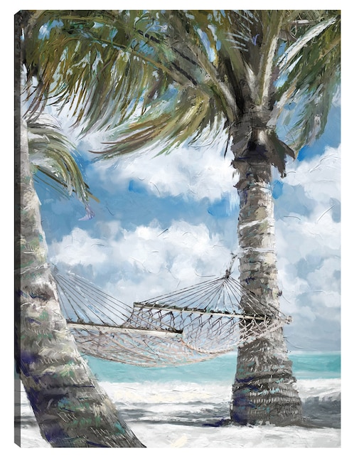 Cuadro decorativo Pausa de palmito técnica mixta Playas 1