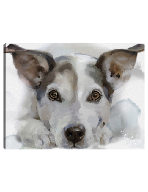 Cuadro decorativo Sabuesos de galería I técnica mixta Animales Domésticos 1