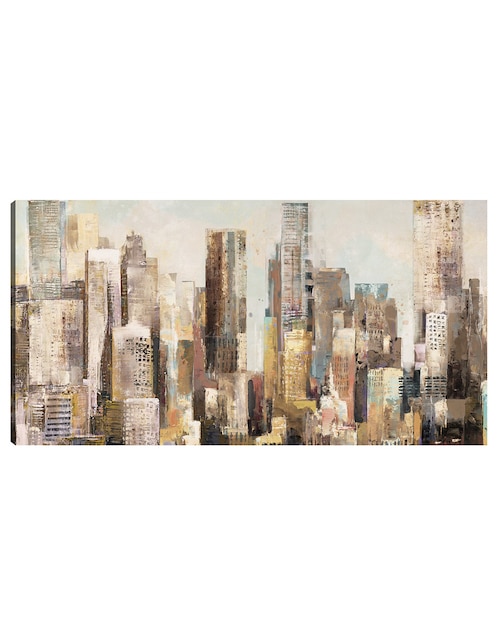 Cuadro decorativo Resplandor metropolitano técnica mixta Edificios 1