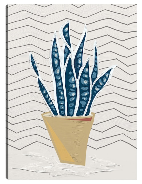 Cuadro decorativo Simple I técnica mixta Macetas 1