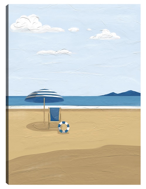 Cuadro decorativo Serie de verano II técnica mixta Playas 1