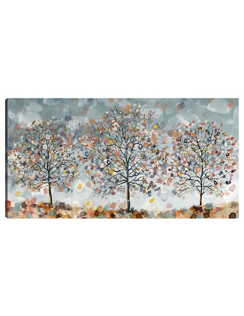 Cuadro decorativo Tres árboles técnica mixta Árboles 1