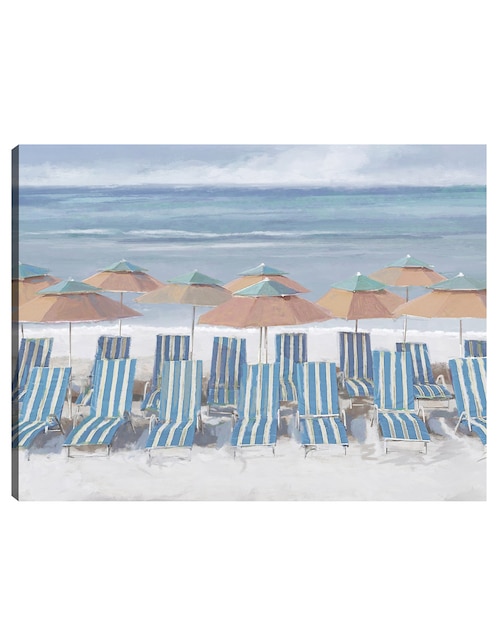 Cuadro decorativo técnica mixta Playas 1