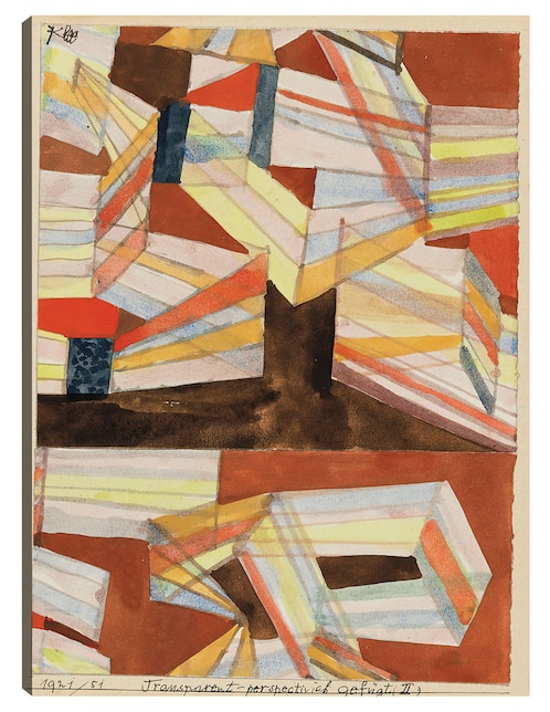 Cuadro decorativo Transparente-perspectivisch gefügt (II.) (1921) técnica mixta Formas 1