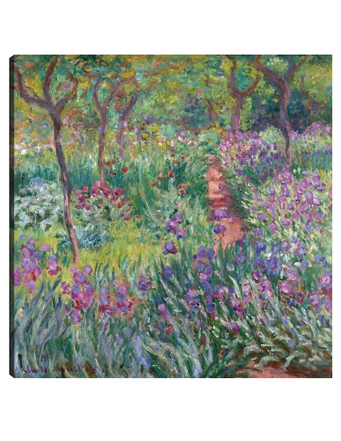 Cuadro decorativo El jardín del artista en Giverny (1900) técnica mixta Cuadros Jr Primavera