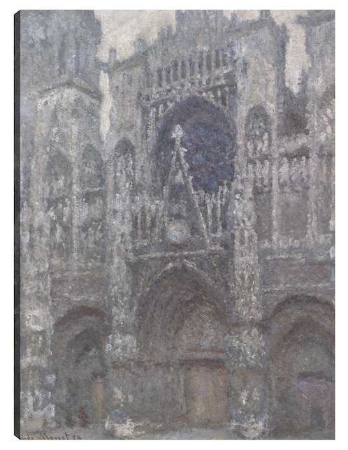 Cuadro decorativo La Catedral de Ruán. El portal, Tiempo gris (1892) técnica mixta Cuadros Jr Arquitectura