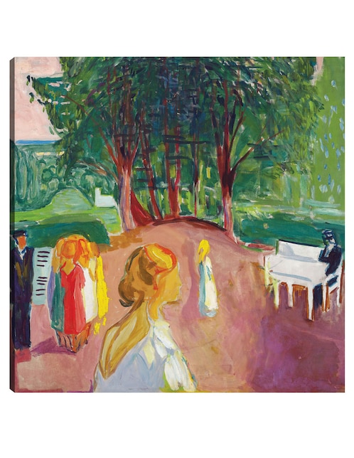 Cuadro decorativo Coqueteando en el parque (1942) técnica mixta Gente 1
