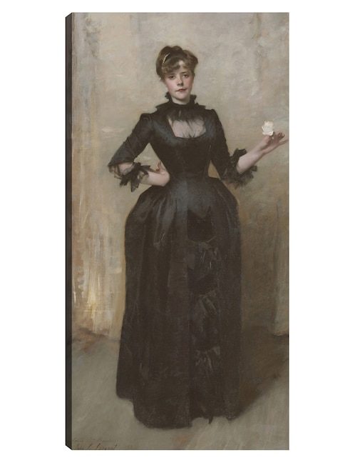 Cuadro decorativo La dama de la rosa (Charlotte Louise Burckhardt) (1882) técnica mixta Gente 1