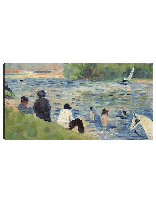 Cuadro decorativo Bañistas (Estudio para bañistas en Asnières) (1883-1884) técnica mixta Gente 1