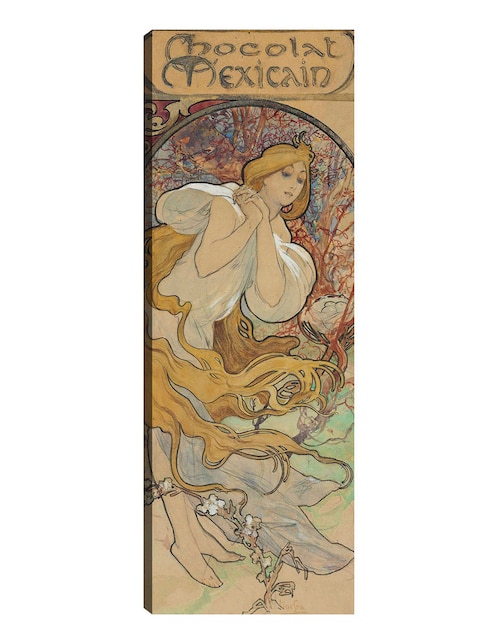 Cuadro decorativo Chocolate Mexicano técnica mixta Publicidad 1