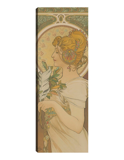 Cuadro decorativo La pluma (1899) técnica mixta Gente 1