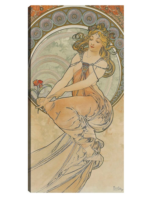 Cuadro decorativo Las artes 3 (1898) técnica mixta Gente 1