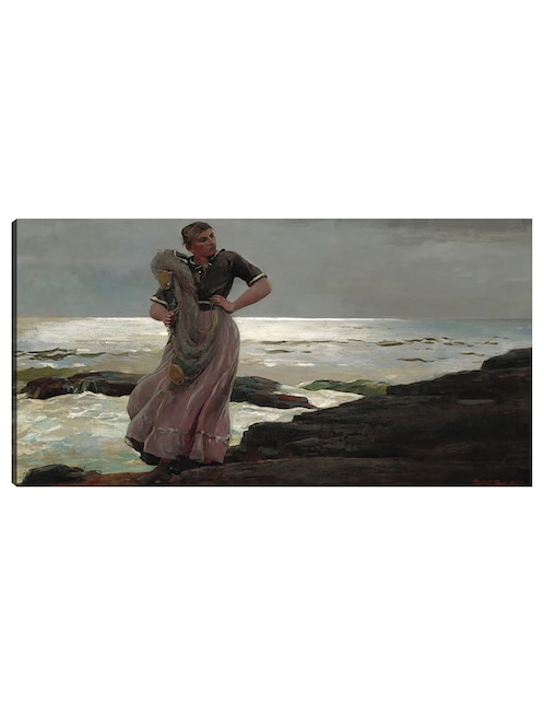 Cuadro decorativo Una luz en el mar (1897) técnica mixta Gente 1