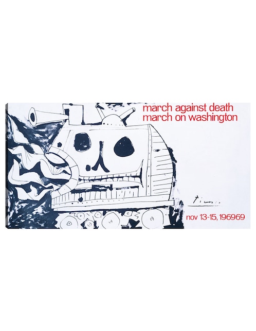 Cuadro decorativo Marcha contra la muerte, marcha sobre Washington, 13-15 de noviembre de 1969 (1969) técnica mixta Publicidad 1