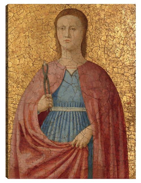 Cuadro decorativo Santa Apolonia técnica mixta Figuras Celestiales 1