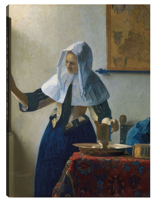Cuadro decorativo Mujer joven con una jarra de agua (ca. 1662) técnica mixta Gente 1
