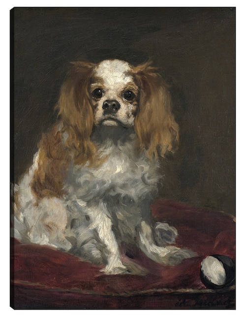 Cuadro decorativo Un rey Charles Spaniel (c. 1866) técnica mixta Animales Domésticos 1