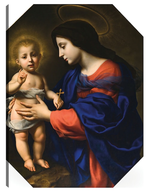 Cuadro decorativo La Virgen y el Niño (1651) técnica mixta Vírgenes 1