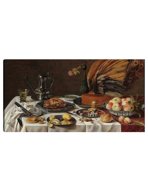 Cuadro decorativo técnica mixta Cómida 1