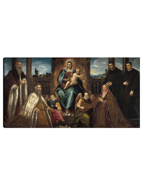 Cuadro decorativo técnica mixta Vírgenes 1
