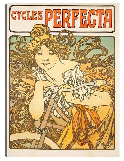 Cuadro decorativo Ciclos Perfecta (1897) técnica mixta Publicidad 1