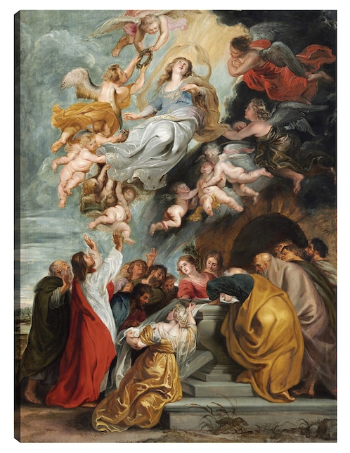 Cuadro decorativo La Asunción de la Virgen (probablemente a mediados de la década de 1620) técnica mixta Cuadros Jr Figuras Celestiales