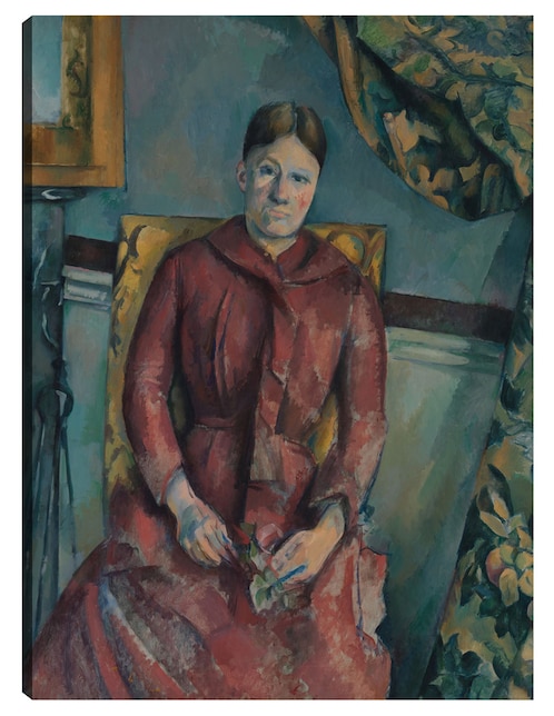 Cuadro decorativo Señora Cézanne técnica mixta Retratos 1