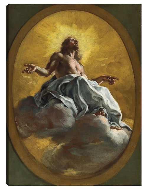 Cuadro decorativo Cristo en gloria técnica mixta Figuras Celestiales 1