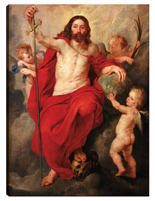 Cuadro decorativo Cristo triunfando sobre la muerte y el pecado (hacia 1615-1616) técnica mixta Cuadros Jr Figuras Celestiales