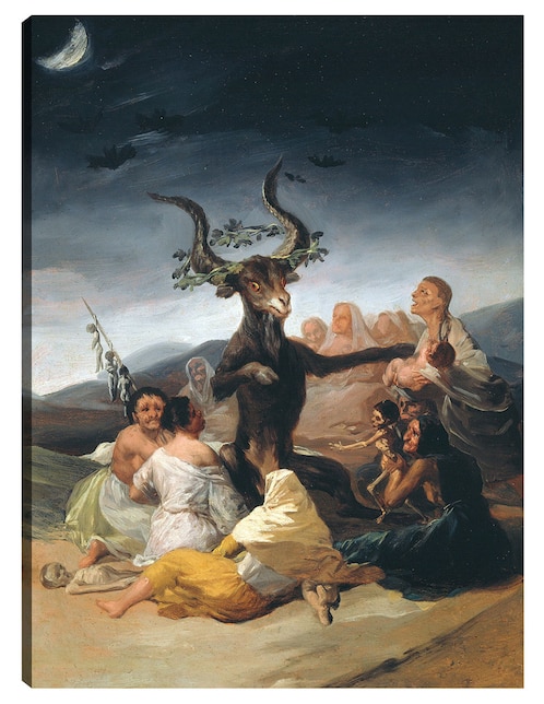 Cuadro decorativo Arte del sábado de brujas técnica mixta Cuadros Jr Religión y Espiritualidad