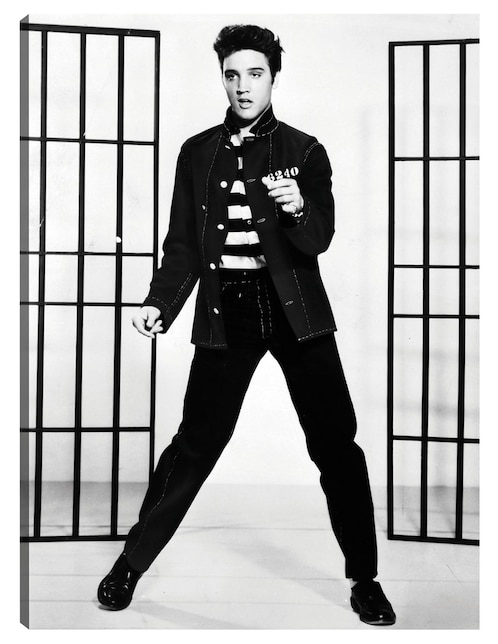 Cuadro decorativo Elvis Presley en Jailhouse Rock técnica mixta Cuadros Jr Música