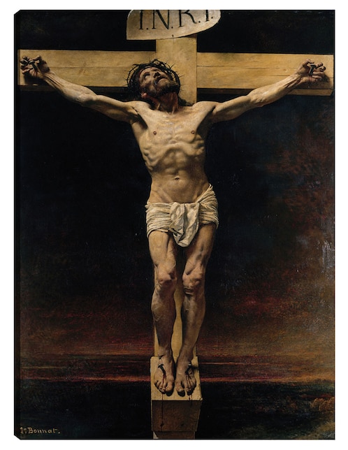 Cuadro decorativo El Cristo en la cruz (1874) técnica mixta Cuadros Jr Figuras Celestiales