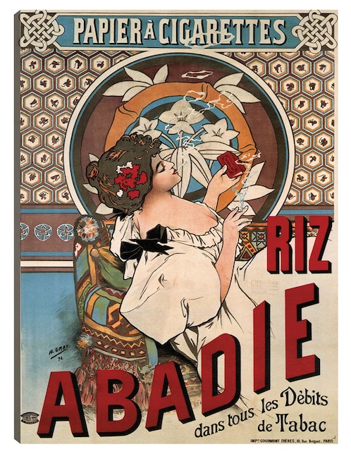 Cuadro decorativo Abadie arroz (1898) técnica mixta Cuadros Jr Publicidad