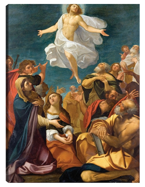 Cuadro decorativo Ascensión de Cristo (hacia 1640) técnica mixta Figuras Celestiales 1