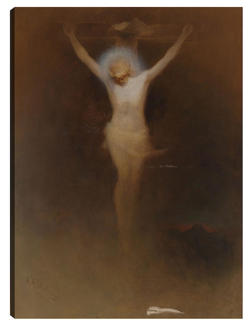 Cuadro decorativo Cristo en la cruz (1891) técnica mixta Cuadros Jr Figuras Celestiales