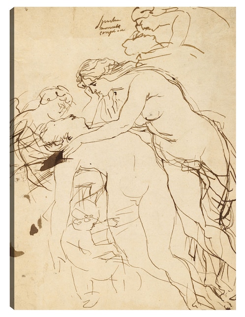 Cuadro decorativo Venus lamentando a Adonis (c. 1608-1612) técnica mixta 1