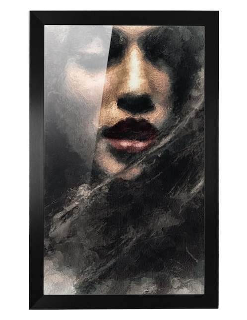 Cuadro decorativo Pixelarte mujer 2