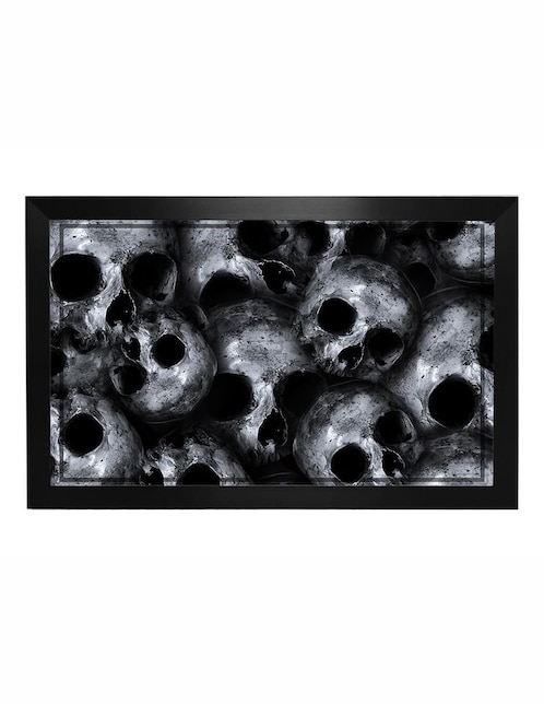 Cuadro decorativo Pixelarte skull 1
