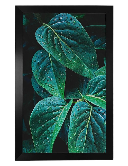 Cuadro decorativo Pixelarte leave