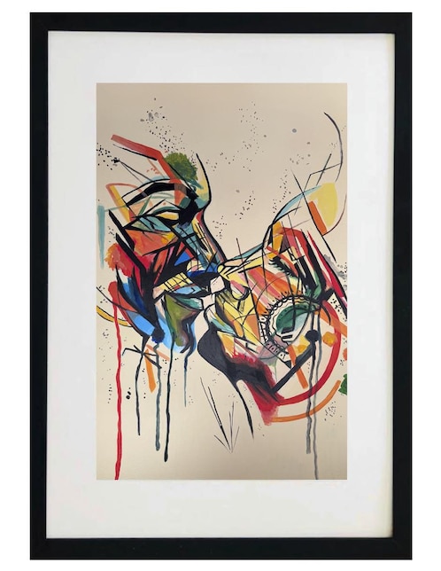 Pintura Conexión técnica acrílico Abstractos 1