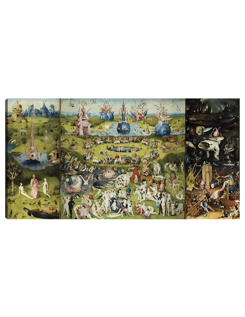 Cuadro decorativo El jardín de las delicias 1504 II técnica mixta 1