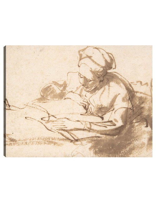Cuadro decorativo Mujer leyendo (1606–69) técnica mixta Cuadros Jr Bocetos