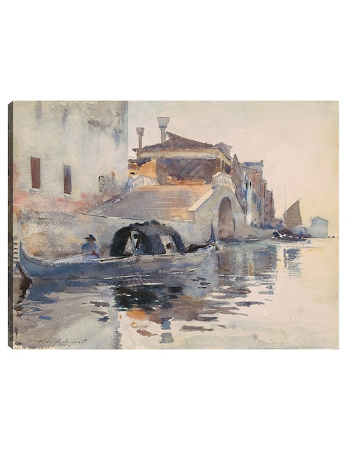 Cuadro decorativo Punte Panada, Nuevas fundaciones, Venecia (c. 1880) técnica mixta Puentes 1