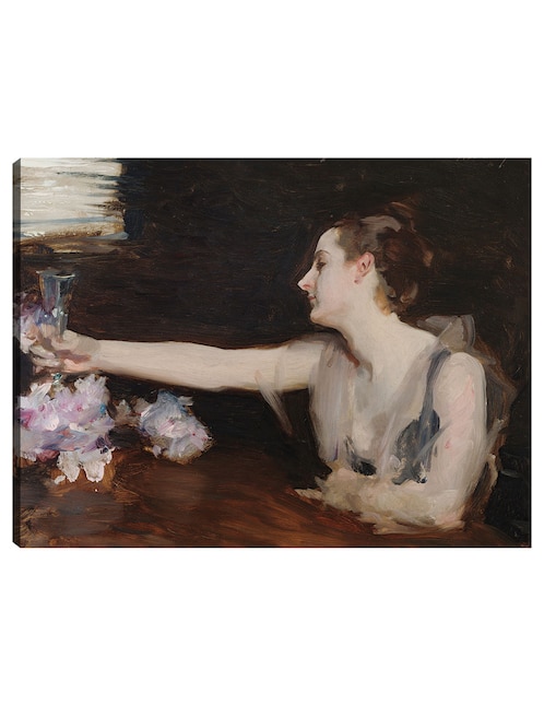 Cuadro decorativo Madame Gautreau brindando (1882-1883) técnica mixta Cuadros Jr Retratos