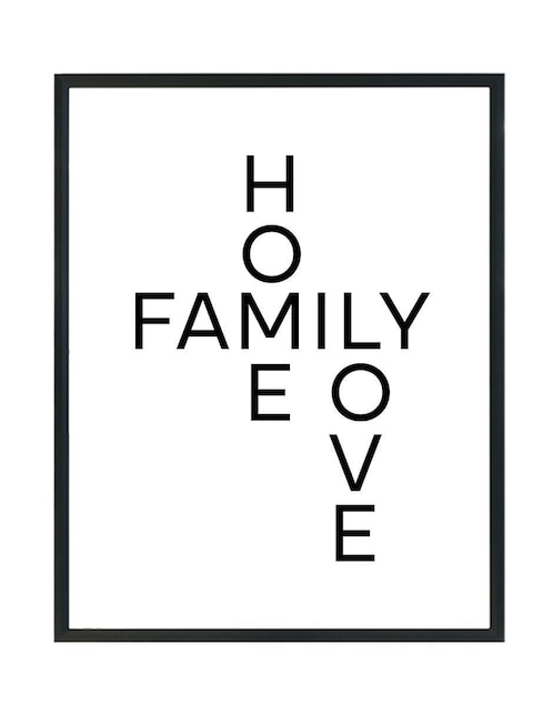 Cuadro decorativo Pixelarte home family
