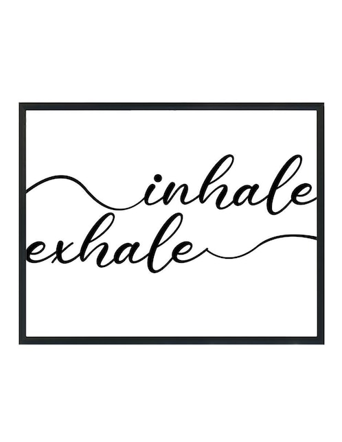 Cuadro decorativo Pixelarte inhale y exhale