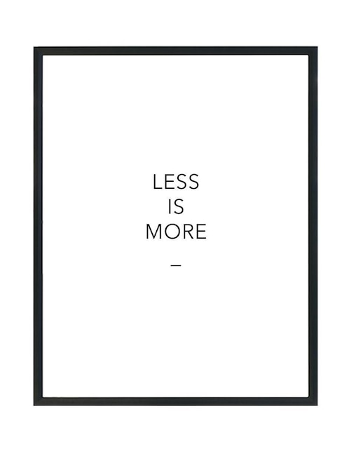 Cuadro decorativo Pixelarte less is more